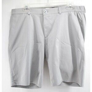 Brax Feel‎ Good Mens Bristol Flat Front Chino Shorts Gray Size 36